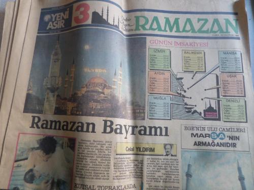 Çağdaş Gazete Yeni Asır 29 Haziran 1984 Ramazan Eki