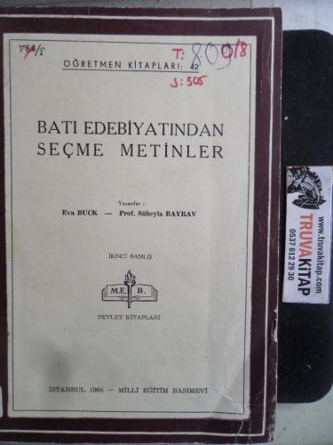 Batı Edebiyatından Seçme Metinler Eva Buck