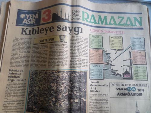 Çağdaş Gazete Yeni Asır 28 Haziran 1984 Ramazan Eki