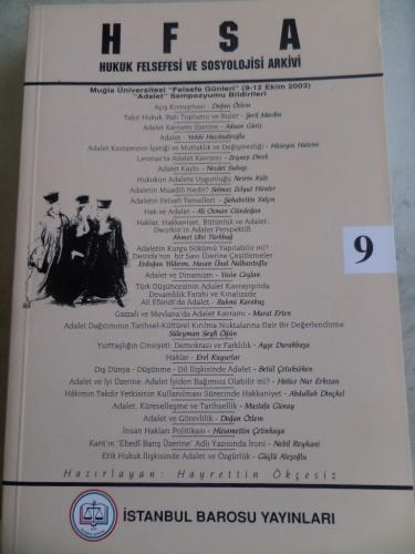 Hukuk Felsefesi ve Sosyolojisi Arkivi 2003 / 9