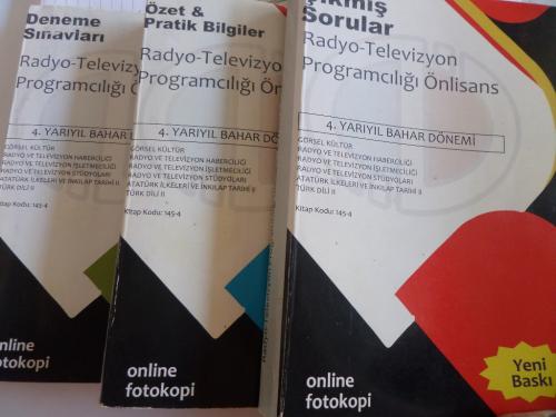 Radyo Televizyon Programcılığı Önlisans 4. Yarıyıl Bahar Dönemi / 3 Ki