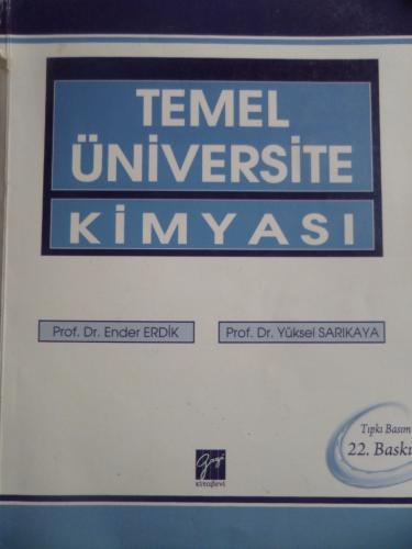 Temel Üniversite Kimyası Ender Erdik