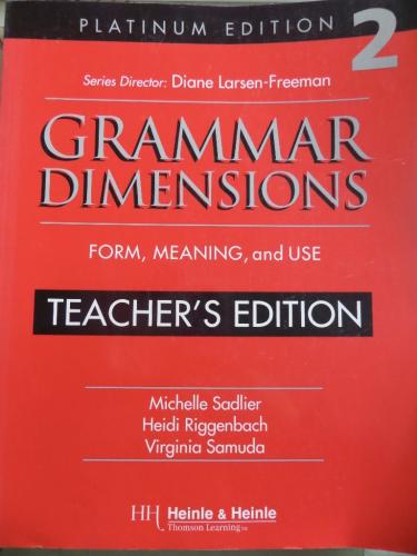 Grammar Dimensions 2 Teacher's Edition Michelle Sadlier