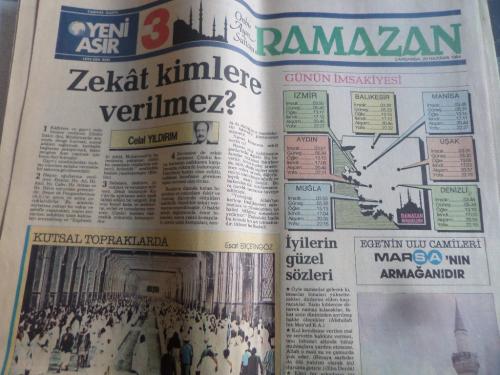 Çağdaş Gazete Yeni Asır 20 Haziran 1984 Ramazan Eki