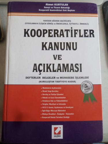 Kooperatifler Kanunu ve Açıklaması Ahmet Kurtulan