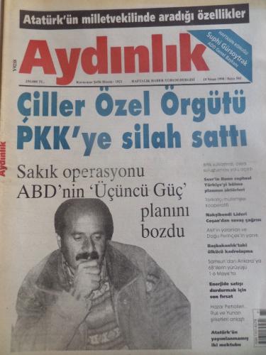 Aydınlık 1998 / 561 - Çiller Özel Örgütü PKK'ye Silah Sattı