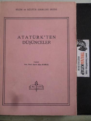 Atatürk'ten Düşünceler Ord. Prof. Enver Ziya Karal