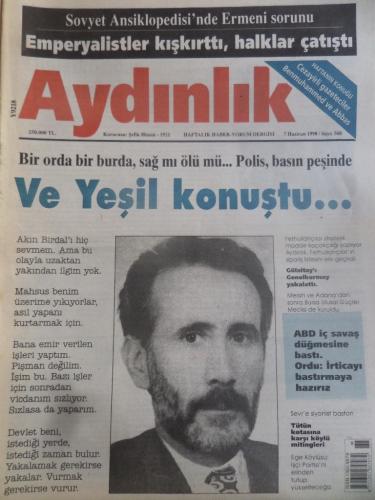 Aydınlık 1998 / 568 - Ve Yeşil Konuştu