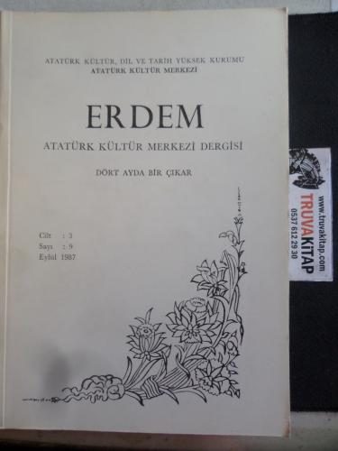 Erdem Atatürk Kültür Merkezi Dergisi 1987 / 9