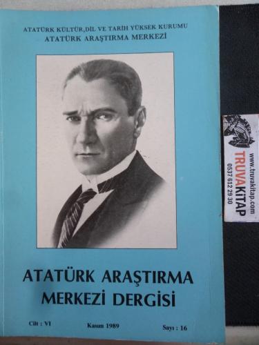 Atatürk Araştırma Merkezi Dergisi 1989 / 16