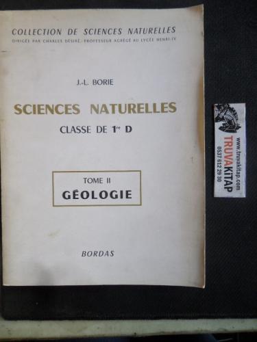 Sciences Naturelles Tome II Geologie