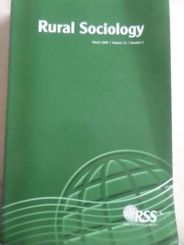 Rural Sociology 2009 / 74-1