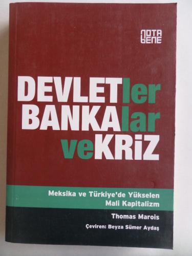 Devletler Bankalar ve Kriz Thomas Marois