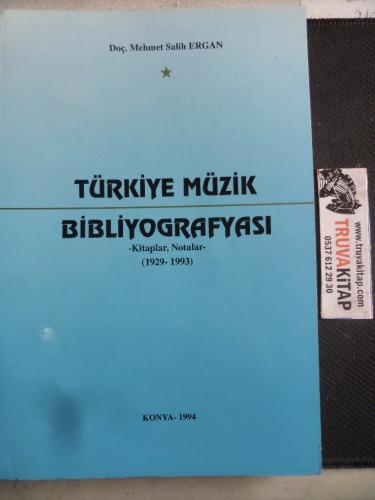 Türkiye Müzik Bibliyografyası Mehmet Salih Ergan