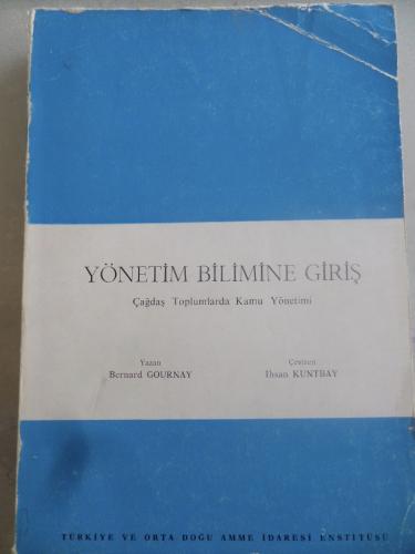 Yönetim Bilimine Giriş Bernard Gournay