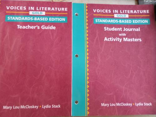 Voices In Literature Gold Teacher's Guide + Student Journal with Activ