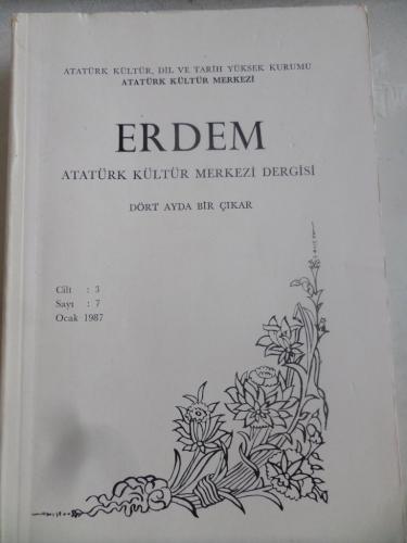 Erdem Atatürk Kültür Merkezi Dergisi 1987 / 7