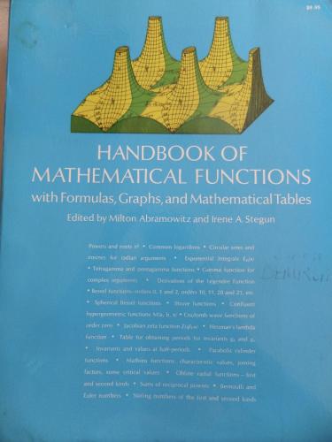 Handbook Of Mathematical Functions Milton Abramowitz