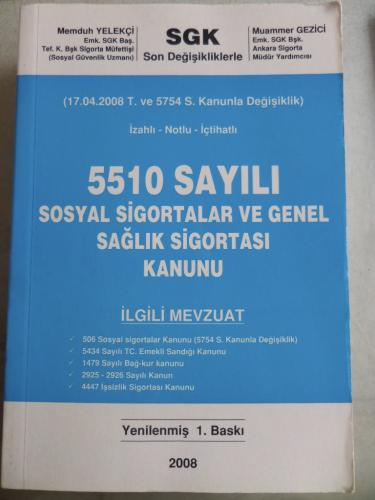 5510 Sayılı Sosyal Sigortalar ve Genel Sağlık Sigortası Kanunu