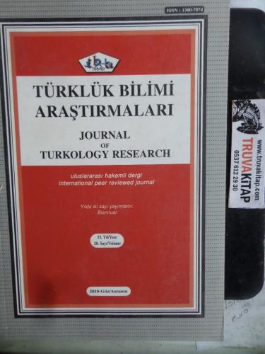 Türklük Bilimi Araştırmaları 2010 / 28