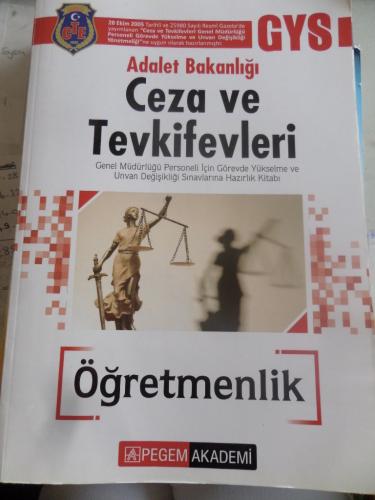 GYS Adalet Bakanlığı Ceza ve Tevkifevleri Öğretmenlik