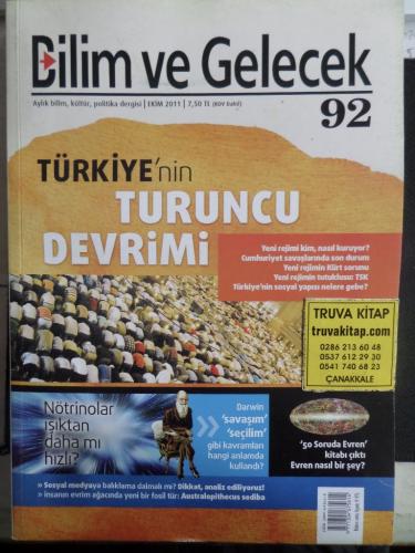 Bilim ve Gelecek 2011 / 92 - Türkiye'nin Turuncu Devrimi