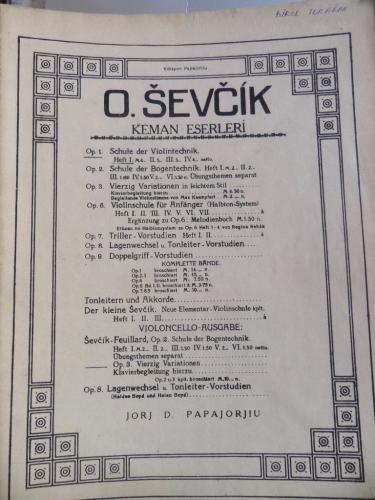 O. Sevcik Keman Eserleri Carcassi