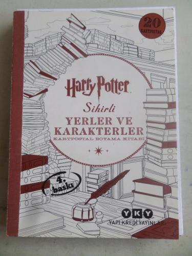 Harry Potter Sihirli Yerler ve Karakterler Kartpostal Boyama Kitabı