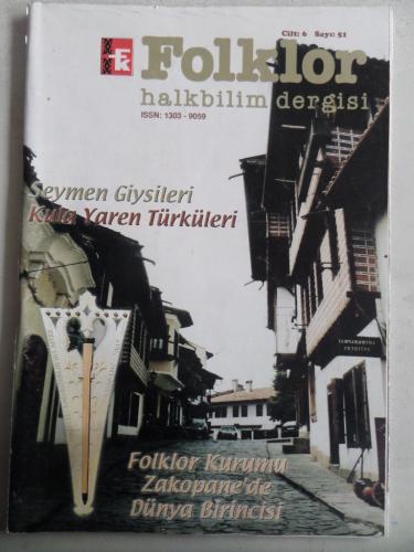 Folklor Halkbilim Dergisi Cilt 6 Sayı 51