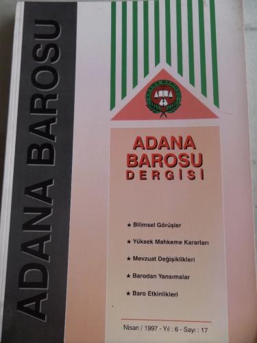 Adana Barosu Dergisi 1997 / 17