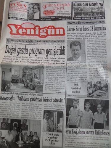 Yenigün 1 Haziran 2007 Sayı 636 - Doğal gazda program genişletildi