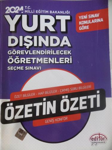 Yurt Dışında Görevlendirilecek Öğretmenleri Seçme Sınavı Özetin Özeti