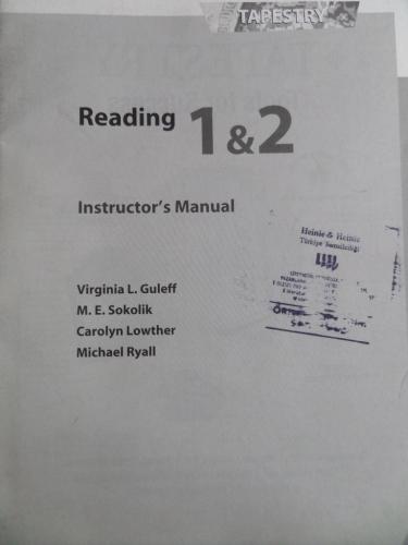 Reading 1&2 Instructor's Manual Virginia L. Guleff