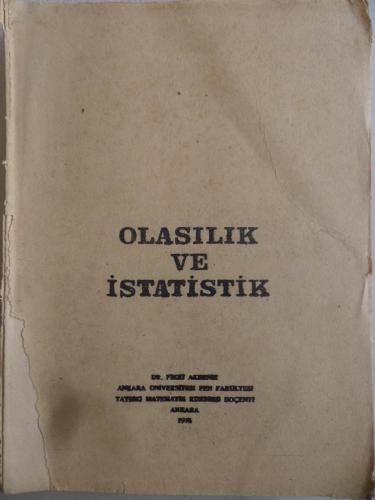 Olasılık ve İstatistik Fikri Akdeniz