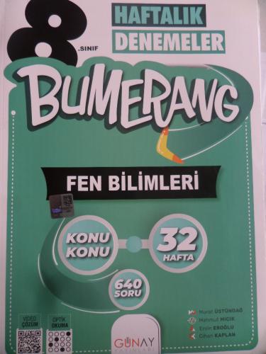 8. Sınıf Bumerang Haftalık Denemeler Fen Bilimleri Murat Üstündağ