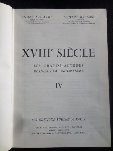 Collection Litteraire XVIII Siecle