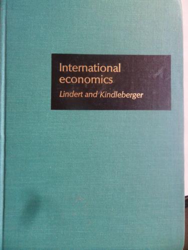 International Economics Peter H. Lindert