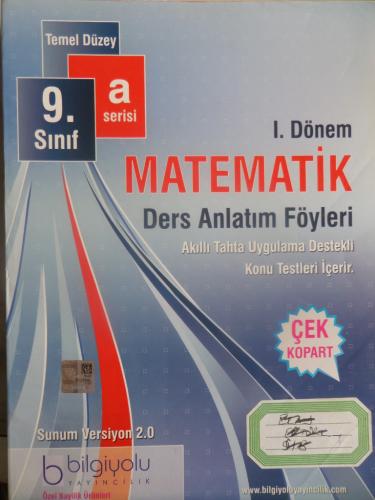 9. Sınıf I. Dönem Matematik Ders Anlatım Föyleri