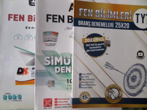 Üniversiteye Hazırlık Fen Bilimleri Kitapları / 3 Adet