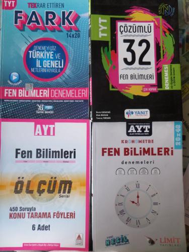 Üniversiteye Hazırlık Fen Bilimleri Kitapları / 4 Adet