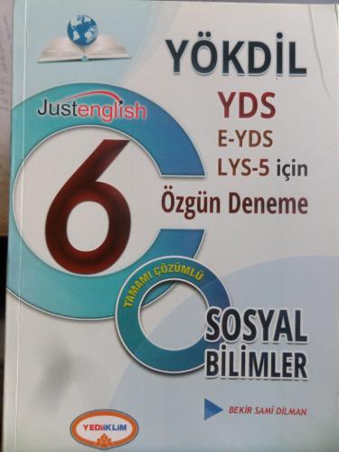 YÖKDİL Sosyal Bilimler Tamamı Çözümlü 6 Özgün Deneme Bekir Sami Dilman