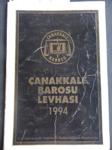 Çanakkale Barosu Levhası 1994