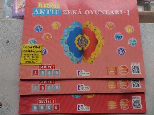 İlkokul Aktif Zeka Oyunları - 1 / Seviye -1 / A-B-D / 3 Kitap Ramazan 