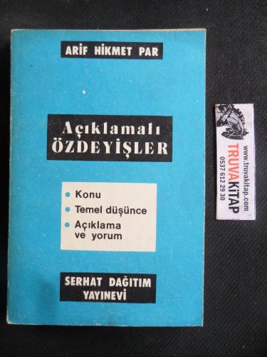 Açıklamalı Özdeyişler Arif Hikmet Par