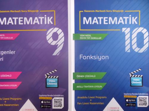 9 ve 10. Sınıf Matematik Kazanım Merkezli Soru Kitapçığı / 2 Adet