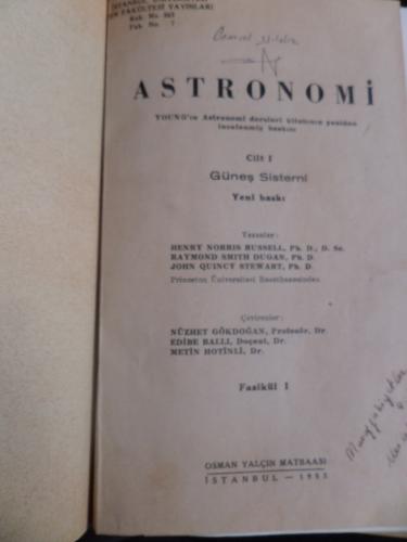 Astronomi Cilt 1 Henry Norris Ruussell