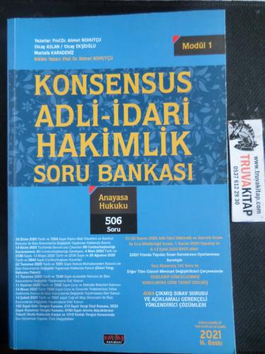 Konsensus Adli İdari Hakimlik Soru Bankası - Anayasa Hukuku / Modül 1 