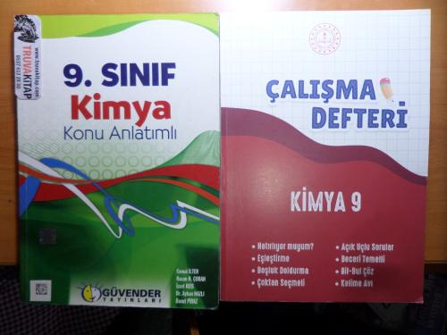 9. Kimya Sınıf Kitapları / 2 Adet Komisyon