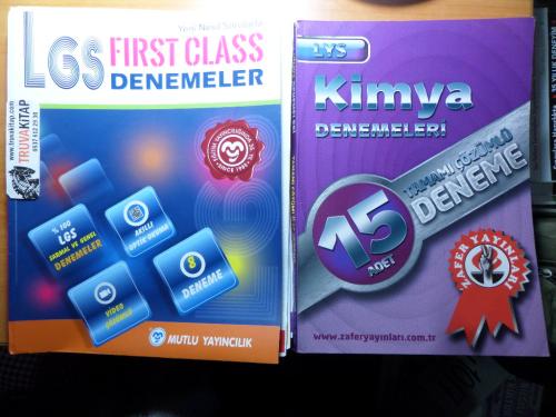 LGS First Class Denemeler ve LYS Kimya Denemeleri / 2 Adet