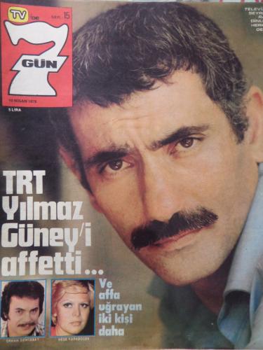 Tv'de 7 Gün 1978 / Sayı: 15 - Yılmaz Güney